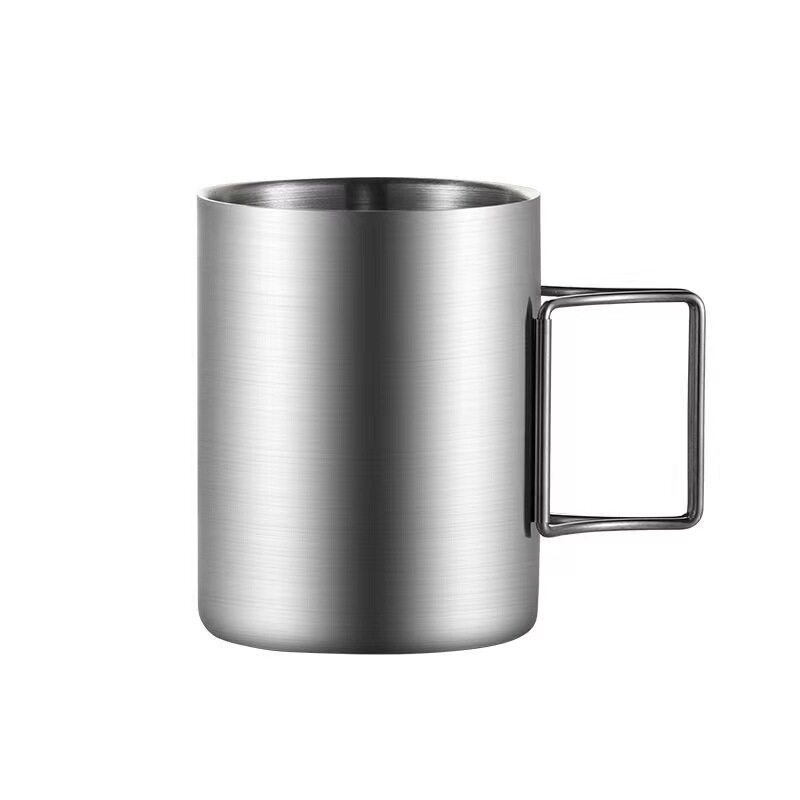 户外杯!折叠手柄!便携收纳!