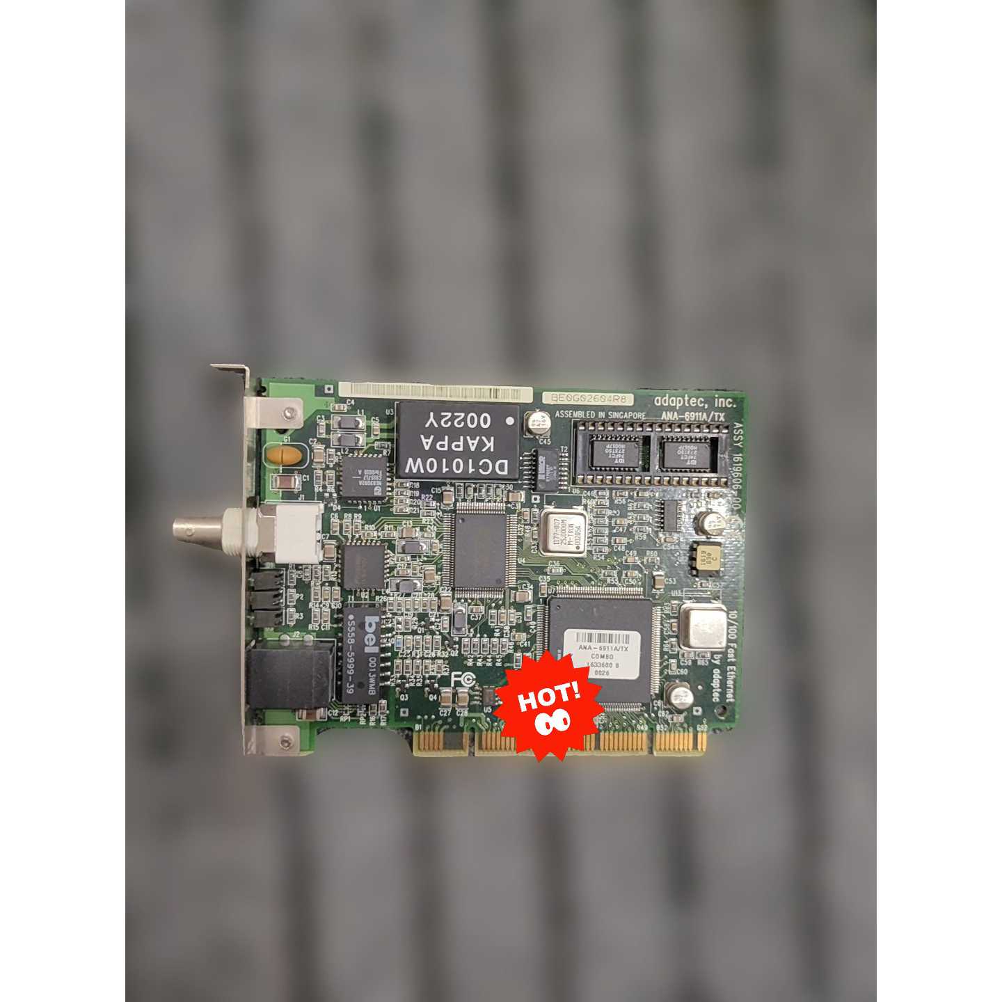 议价可维修pci接口网卡带bnc同轴接口adaptecana全新二手均有货
