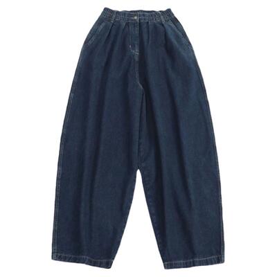 宽松bf百搭阔腿牛仔裤老爹长裤