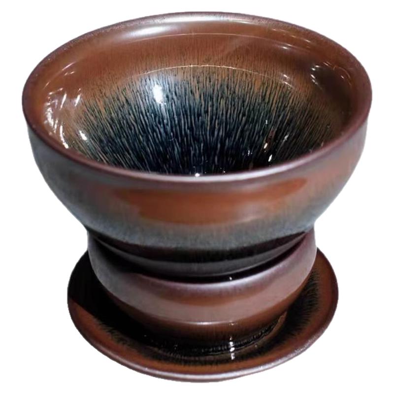 建盏12.5口径兔毫点茶器盏托点茶盏知否梦华录同款茶百戏00釉下彩