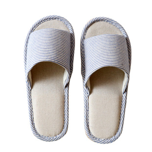 民宿酒店拖鞋五星级加厚 室内亚麻拖鞋静音防滑 居家非一次性待客