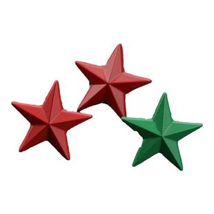 现货红色五角星金属胸针徽章勋章立体五角星金属星星帽徽肩章领章