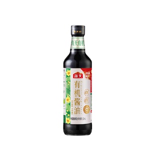 海天有机酱油500mL零添加特级生抽酱油无蔗糖0农残有机认证可追溯