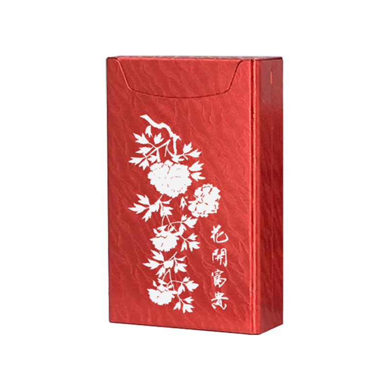 君瑞中国红雕刻烟盒铝合金雕刻