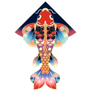 锦鲤风筝2026新款大人专用高档儿童微风易飞装饰拍照纸鸢潍坊风筝