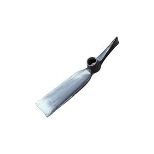 正品锻打挖笋专用锄头农用开荒挖地挖树根一体轨道钢锄斧木柄镐头