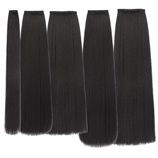 汉服假发片古风盘发化妆师专用油性发排可分叉古装绕环发型直发片