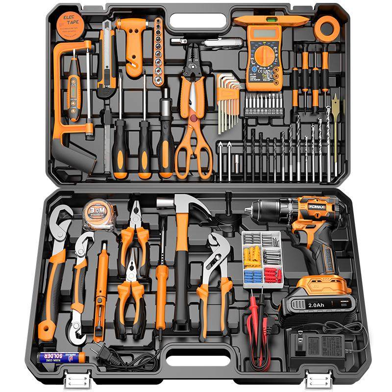 电钻工具套装家用电动工具箱电工全套组合车载多功能五金维修大全