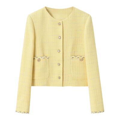 黄色短款外套通勤2026春季