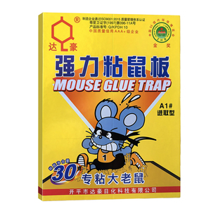 达豪强力粘鼠板粘老鼠贴家用老鼠扑捉器加大加厚型A1进取型10张装