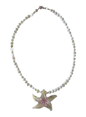 天然淡水珍珠手工可爱海星项链