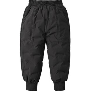 【羽绒升级】2024冬装新款女童羽绒裤中大儿童装加厚保暖裤子女孩