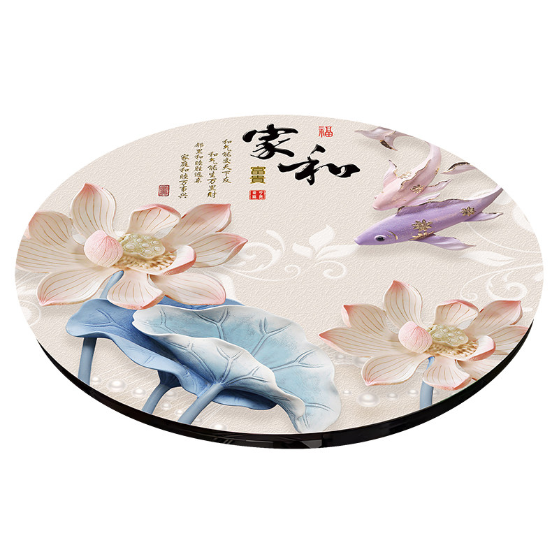 圆形PVC软玻璃圆桌布防水油防烫耐高温免洗餐桌垫家用茶几保护垫