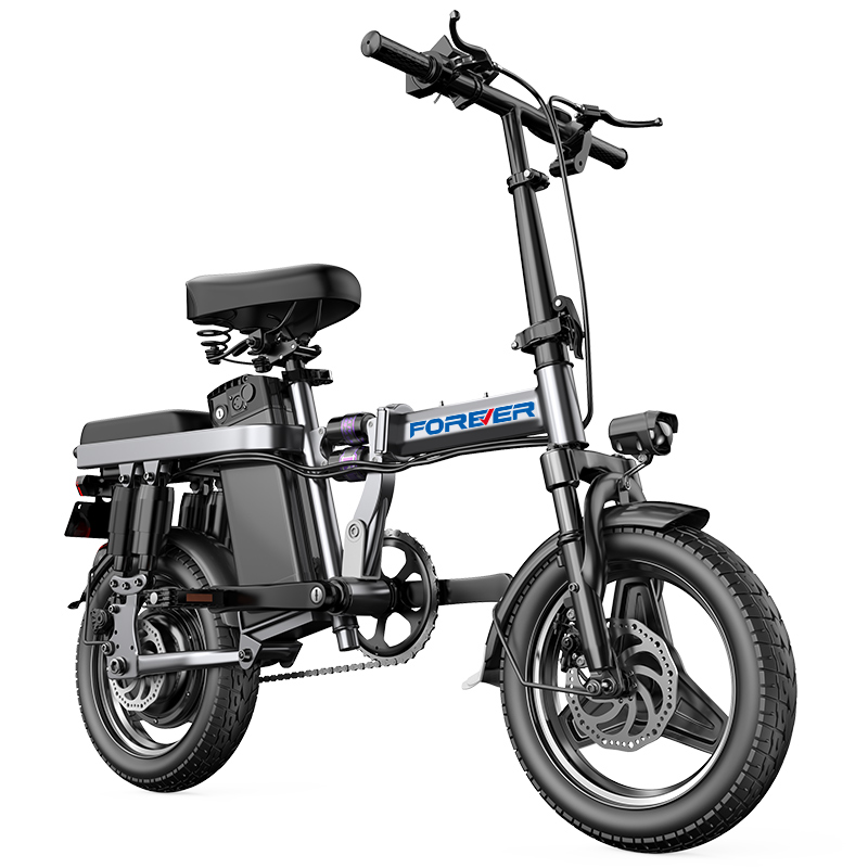 永久折疊電動(dòng)自行車代駕新國標(biāo)鋰電池超輕便攜小型代步助力電瓶車