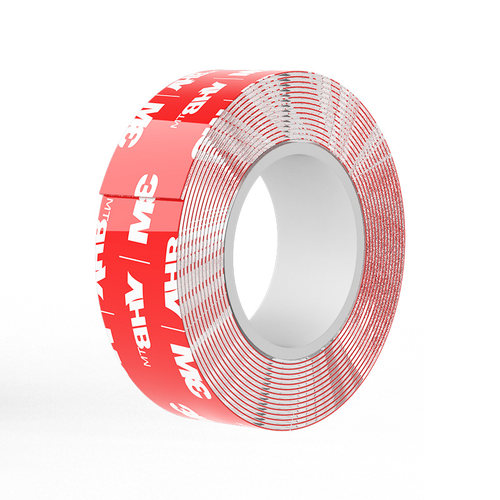 3M强力双面胶透明无痕纳米胶带VHB高粘度耐高温车用摆件固定行车记录仪ETC雨眉尾翼安装粘贴片不留痕防水