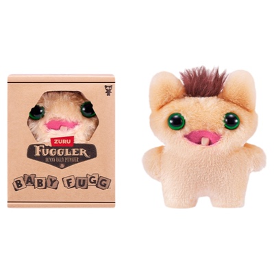 Fuggler官方正版萌牙怪兽萌牙怪兽丑搞怪迷你小玩偶baby毛绒公仔