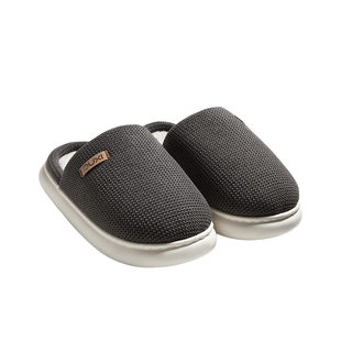 朴西云茧情侣加绒棉拖鞋女士秋冬季居家室内保暖防滑厚底棉拖鞋子