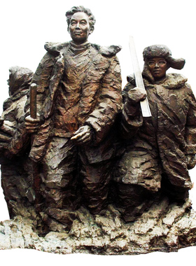 城市户外广场玻璃钢仿铜干部楷模革命烈士焦裕禄名人物雕像摆件