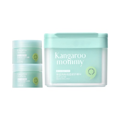 袋鼠妈妈祛痘修护棉片祛痘面霜