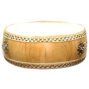 圆通佛具用品扁鼓大鼓寺庙佛堂法器手鼓牛皮寺庙用品高音鼓乐器