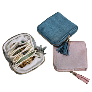 艺格mini首饰包便携旅行迷你随身珠宝文玩手串收纳袋多层小胡彦斌