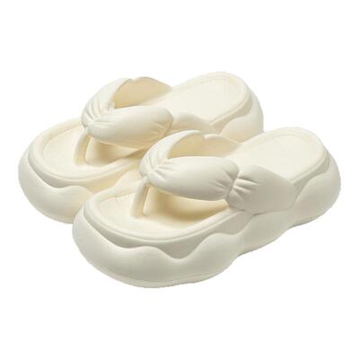 踩屎感厚底人字拖女外穿2025新款夏季增高防滑不臭脚海边夹脚凉拖