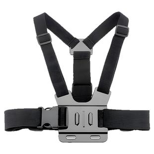 骑行胸前手机固定支架第一人称视角拍摄设备户外钓鱼视频直播胸带拍摄神器运动相机挂胸口vlog支架gopro配件