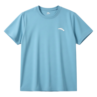 安踏短袖T恤男春季2026新款透气跑步冰丝运动休闲速干健身上衣男