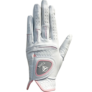 高尔夫手套女款韩国双手全小羊皮耐磨柔软golf舒适弹力印尼纤细