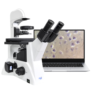 奥斯微科研级倒置相称生物显微镜光学专业款接电脑活体细胞细菌培养 生物研究 畜牧养殖 检验检疫