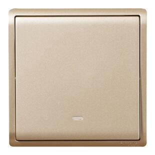 施耐德开关插座丰尚金面板家用大板86型暗装智能五孔USB插座墙面