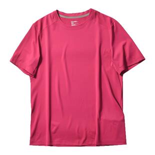 东丽ACTIVESKIN伸特奇面料高端夏季男士无痕运动速干透气短袖T恤