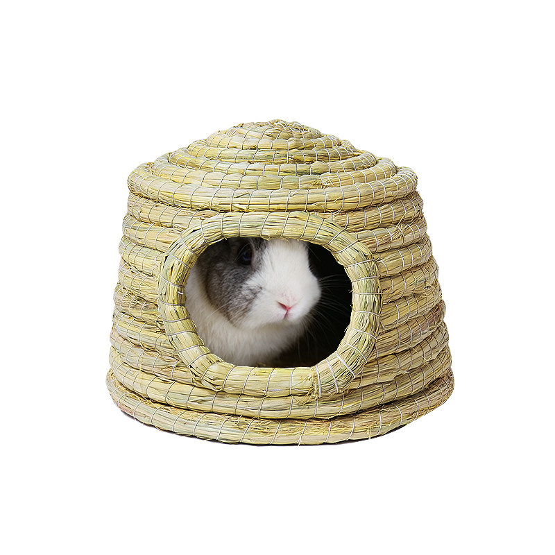 牛宠兔子草窝龙猫过冬专用草编垫
