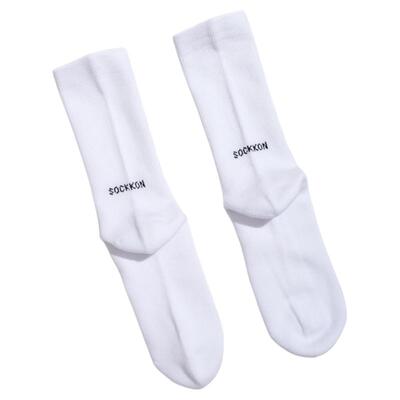 sockkon男士黑白素色运动袜