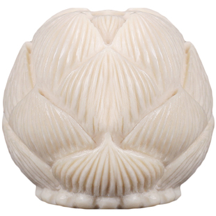 冰料猛犸象牙精工莲花一体三通佛头星月金刚菩提文玩配饰DIY配件