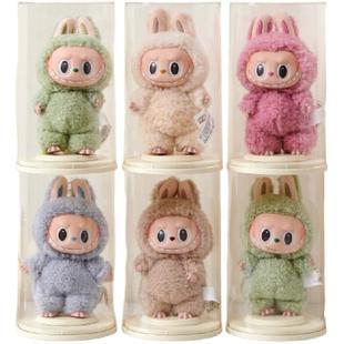 GOTO labubu收纳展示盒单个透明展示拉布布搪胶泡泡玛特手办盒