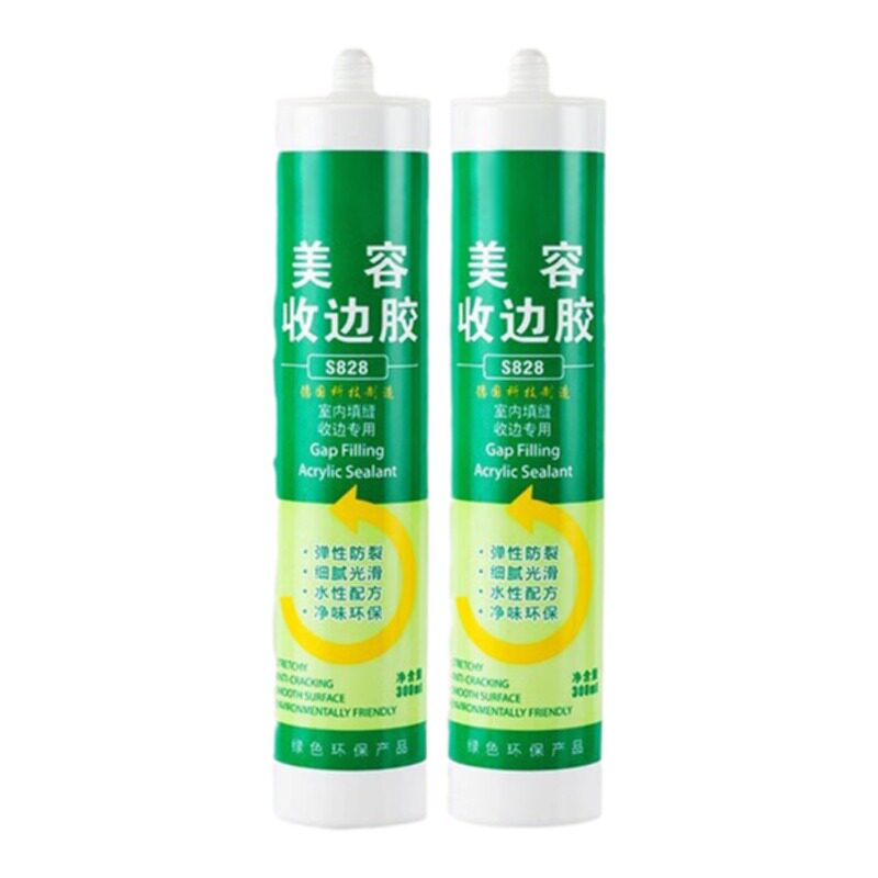 新款家用彩色门窗玻璃胶防水防霉美缝胶 水性美容美缝收边胶