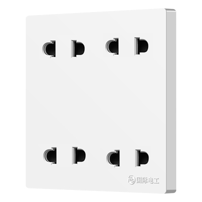 86型暗装多功能八孔插座面板