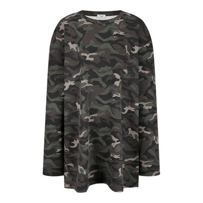 26ss复古迷彩宽松长袖T恤