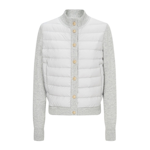 【密可柔】Scofield女装针织拼接90鹅绒排骨羽绒服2025秋冬新品