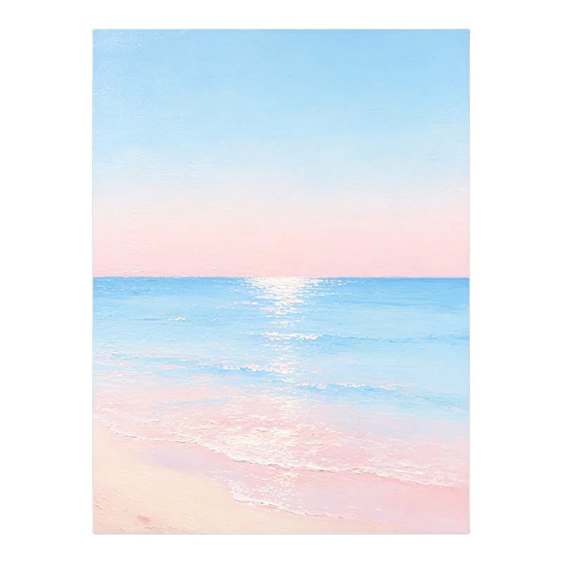 治愈粉海景浴室玻璃贴膜遮光