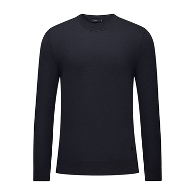 堡尼新品商务毛衣半高领净色全羊毛针织衫休闲修身内搭TJS67005A