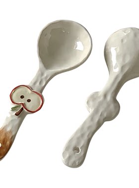 乃栗海派甜心高颜值陶瓷家用勺子