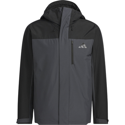 阿迪达斯男女登山宽松徒步冲锋衣