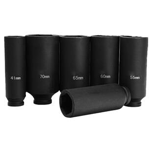 1寸加长套筒大风炮电动扳手12 16 20cm长加深加厚重型六角套筒头