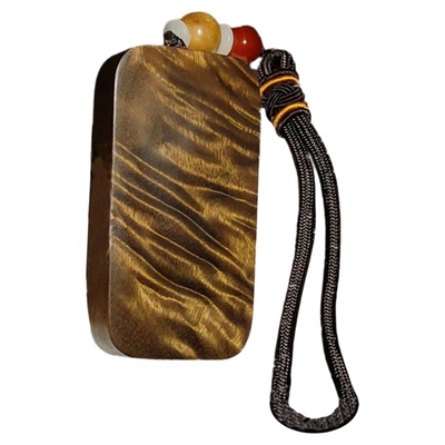 纯手工四川原产地金丝楠无事牌