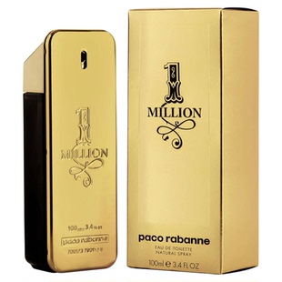 美国直邮帕高黄金百万金砖Rabanne 1 Million木质调男士香水100ml