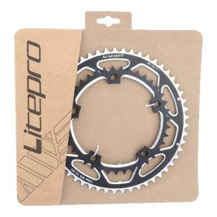 LP litepro公路折叠自行车双牙盘53/39齿130BCD牙盘五爪方孔曲柄