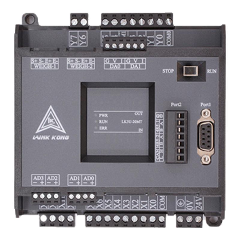 领控国产板式PLC兼容三凌菱FX2N FX3U20MR20MT温度模拟量称重脉冲