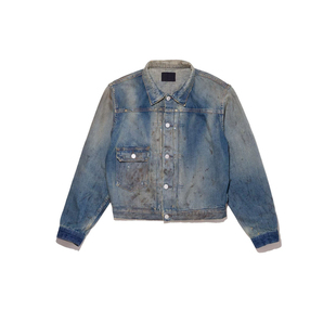 FOGXX VINTAGE富二代ERD巴恩风重磨洗做I旧美式复古夹克牛仔外套